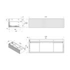 Set kast Ksuro 02 50005030, badkamerblad op kast Ksuro 02 53005000