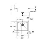 Set stalen spoelbak Grohe K700U 31574DL1, keukenkraan Grohe Minta 32321DL2