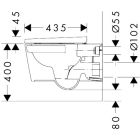 Set toiletpot met softclose toiletbril Hansgrohe EluPura Original S 60288450, inbouwframe Hansgrohe iFrame universal 01022180, 66002700
