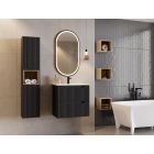 Set kast Comad Nova Oak NOVA OAK A 82-80-2D, wastafel Comad Dance White CFP-8009DANCE80DP