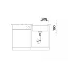Set spoelbak van graniet Blanco Subline 500-U 527794, keukenkraan Blanco Mila 526657, 207422