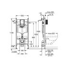 Set inbouwframe Grohe Solido 38971000, toiletpot met softclose toiletbril Hagser Beno HGR10000042