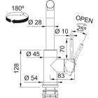 Set keukenkraan Franke Smart Glenda 115.0706.986, vloeistofdispenser Franke Atlas 112.0717.084