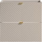 Set kast Comad Viva Cashmere VIVA CASHMERE 82-60-2S, badkamerblad Comad Nova Cashmere NOVA CASHMERE 89-60