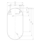 Set spiegel Elita Oval RE067567000010, wandlamp Rabalux Loric 75024
