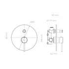Set bad- en douchekraan Oltens Molle 34100610, kraanuitloop Oltens Molle 39100610, 39304610, 37102610, 37200610