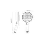 Set douchekraan Oltens Rann 33107300, douchekop Oltens Luva EasyClick 37109300, 39304300, 37200300