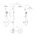 Set doucheset Oltens Vatten 36505300, kraanuitloop Oltens Numa 39106300