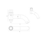 Set doucheset Oltens Vatten 36505810, kraanuitloop Oltens Numa 39106810