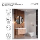 Set toiletpot met softclose toiletbril Cersanit Zen S701-428, inbouwframe met spoelknop Cersanit S701-778