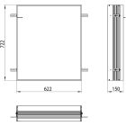 Set kast Kronenbach Cube 2.0 KB100204CR, inbouw spiegelframe Kronenbach Cube 2.0 NU1000029NU