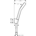Set bad- en douchekraan Hansgrohe Vernis Blend 71440670, doucheset Hansgrohe Activera Select S 28052670