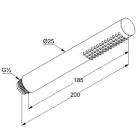 Set bad- en douchekraan Kludi Nova Fonte Puristic 20759N215, regendouche Kludi A-QA 64325N2-00, 66514N2-00, 88022, 39120N2-00, 65567N2-00, 61071N2-00