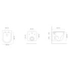 Set toiletpot Oltens Hamnes 42552000, toiletbril Oltens Hamnes 45109000