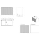 Set kast Oltens Lun Rilla 60028300, wastafel Oltens Kalla 40210900