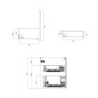 Set kast Oltens Lun Rilla 60029900, badkamerblad op kast Oltens Tera 63030990