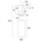 Set keukenkraan Teka ICC 116030005, vloeistofdispenser Teka Zenit 115890045