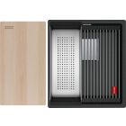 Set spoelbak van graniet Franke Kanon 125.0749.650, keukenkraan Franke Lina 115.0626.055