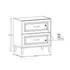 Set kast Comad Dorothy Ristretto DOROTHY RISTRETTO 82-80-46-2S, spiegel Comad Dorothy Ristretto DOROTHY RISTRETTO 84-80, RISTRETTO 89-80-46 M