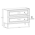 Set kast Comad Dorothy Ristretto DOROTHY RISTRETTO 82-120-46-2S, badkamerblad op kast Comad Dorothy Ristretto RISTRETTO 89-120-46 M