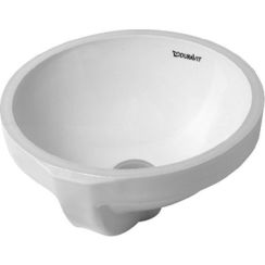 Duravit Architec wastafel 27.5x27.5 cm rond onderblad wit glans 0319270000