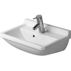Duravit Starck 3 wastafel 50x36 cm rechthoekig klassiek wit glans 0300500000