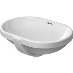 Duravit Foster wastafel 43x28 cm ovaal onderblad wit glans 0336430000