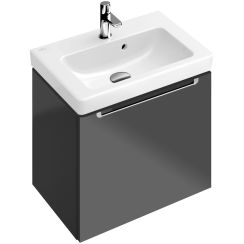 Villeroy & Boch Subway 2.0 wastafel 45x37 cm rechthoekig meubel wit glans 7315F501