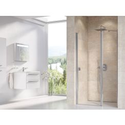 Ravak Chrome douchedeur 120 cm kantelbaar wit glans/helder glas 0QVGCC00Z1