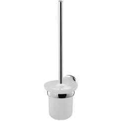 BISK Sensation toiletborstel gelijmd chroom-glas 03094