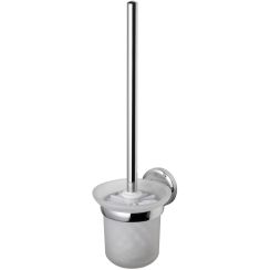 BISK Seduction toiletborstel gelijmd chroom-glas 03583