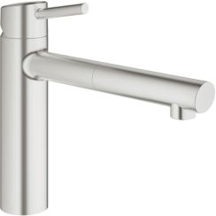 Grohe Concetto keukenkraan staand SuperSteel 31129DC1