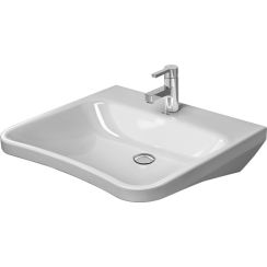 Duravit DuraStyle wastafel 65x57 cm rechthoekig klassiek voor gehandicapten wit glans 2330650070