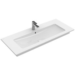 Villeroy & Boch Venticello wastafel 120x50 cm rechthoekig klassiek-meubel-met blad wit glans 4104CL01