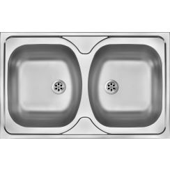 Deante Tango stalen spoelbak 80x50 cm staal ZM5_0200