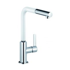 Kludi L-ine S keukenkraan staand chroom-wit 408519375