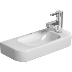Duravit Happy D.2 wastafel 50x22 cm halfrond klassiek wit glans 0711500008
