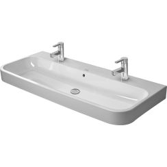 Duravit Happy D.2 wastafel 120x50.5 cm rechthoekig klassiek-meubel wit glans 2318120026