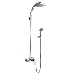 Blue Water Toronto doucheset wand met regendouche chroom TOR-ZKPN.400C
