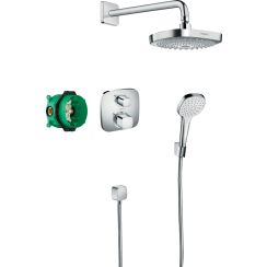Hansgrohe Croma doucheset inbouw met thermostaat chroom 27294000