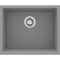 Deante Corda spoelbak van graniet 49x40 cm grijs/grafiet/onyx ZQA_S10C