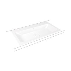 Kaldewei Cono wastafel 90x50 cm rechthoekig inbouw wit glans 901706013001