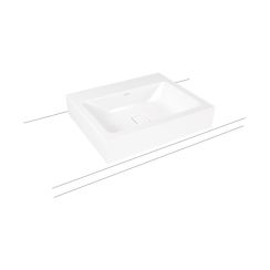 Kaldewei Cono wastafel 60x50 cm rechthoekig opbouw wit glans 902106013001