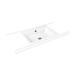 Kaldewei Puro wastafel 60x46 cm rechthoekig inbouw wit glans 900106013001