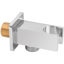 Invena Samba Plus hoekverbinding met handvat chroom SC-P1-033