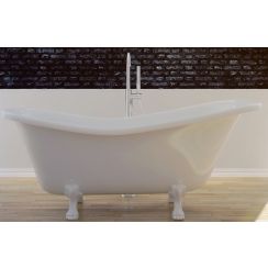 Besco Otylia vrijstaand bad 160x77 cm ovaal wit #WKO-160W+BI