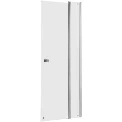Roca Capital douchedeur 100 cm kantelbaar chroom glans/helder glas AM4610012M