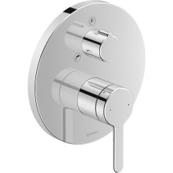 Duravit C.1 bad- en douchekraan inbouw chroom C15210012010