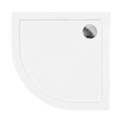 Besco Aron Slimline halfronde douchebak 80x80 cm wit BAA-80-NR