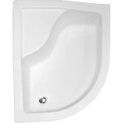Besco Maxi halfronde douchebak 120x85 cm wit #BAM-120-NP